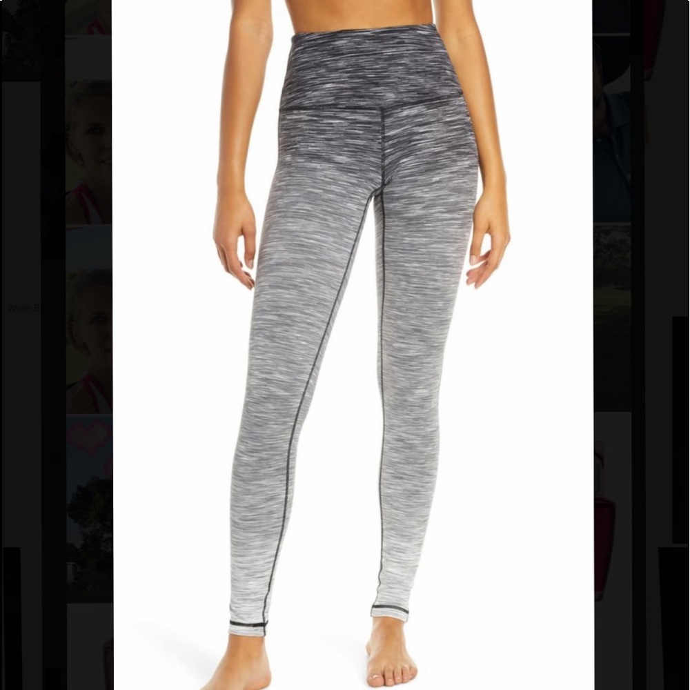 Zella Leggings High Waist XS X- Small Black Grey